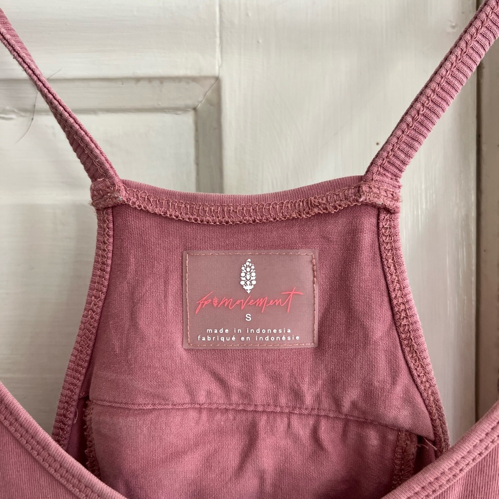 Free People Hot Shot Onesie Mauve size S - Picture 2 of 5
